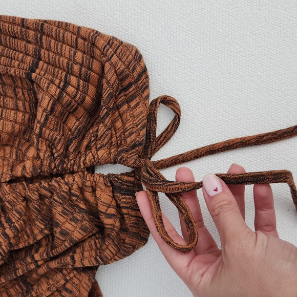 NWT Zara long sleeve peek a boo shirt Small - Picture 4 of 4